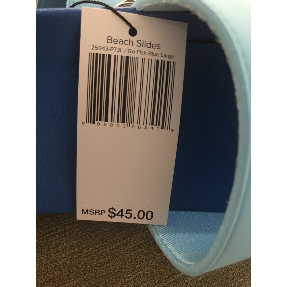 VERA BRADLEY Beach Slides womens Go Fish Blue sz Large 9-10 NWT MSRP $45 - Picture 4 of 4
